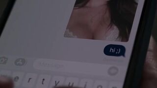 Emilia Jones sexy - Cat Person (2023) dressed bedroom sex scene