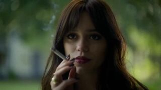 Jenna Ortega sexy, Gideon Adlon hot ⭐ Miller's Girl (2024)