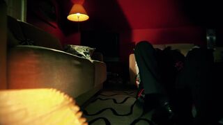 Rebecca Ferguson - Cold Night (2020) celeb topless boobs scene