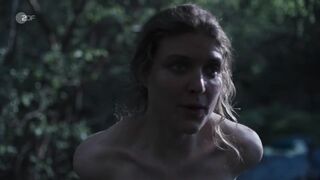Nudity Scene From Back - Lara Mandoki topless - Erzgebirgskrimi s01e08 (2023)