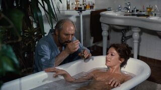 Hannelore Elsner naked. Underwater Nude in the pool scene. Berlinger (1975)