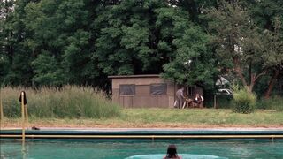 Hannelore Elsner naked. Underwater Nude in the pool scene. Berlinger (1975)