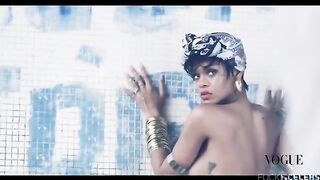 Rihanna sexy – Vogue Brasil- Behind The Scenes (2014)