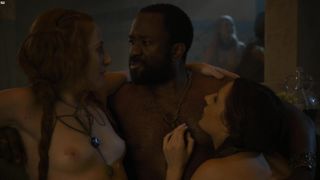 Sarine Sofair & Charlotte Hope GAME OF THRONES (S04 E06)