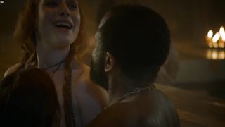 Sarine Sofair & Charlotte Hope GAME OF THRONES (S04 E06)