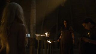 Emilia Clarke topless - Game_of_Thrones (2016) (Season 6, Episode 3)