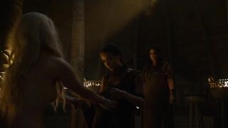 Emilia Clarke topless - Game_of_Thrones (2016) (Season 6, Episode 3)