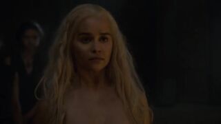 Emilia Clarke topless - Game_of_Thrones (2016) (Season 6, Episode 3)