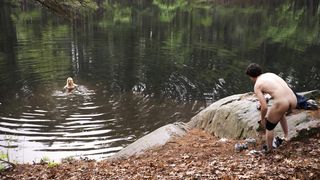 Bridgit Mendler - Father of the Year (2018) Naked TV movie scene