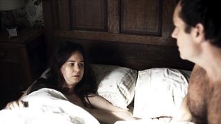 Katherine Waterston - The Third Day s01e02 (2020) Naked actress in a TV movie scene