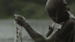 Lucy Walters - Here Alone (2016) Naked actress in a TV movie scene