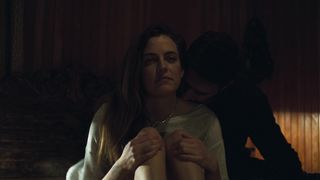 Riley Keough - The Lodge (2019) Naked actress in a TV movie scene