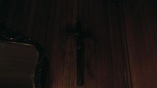 Riley Keough - The Lodge (2019) Naked actress in a TV movie scene