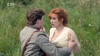 Vica Kerekes - Cetnici z Luhacovic s01e01-02 (2017) Naked actress in a movie scene