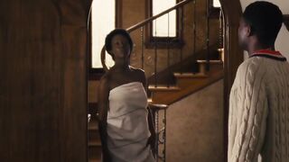 Zoe Saldana - Nina (2016) Naked actress in a TV movie scene