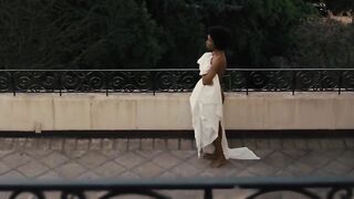 Zoe Saldana - Nina (2016) Naked actress in a TV movie scene