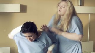 Marie-Eve Milot, Debbie Lynch-White - La femme nue (2015) Naked film scene