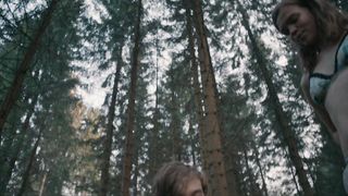 Milena Tscharntke, Matilda Merkel - Raus (2018) Hot movie scene