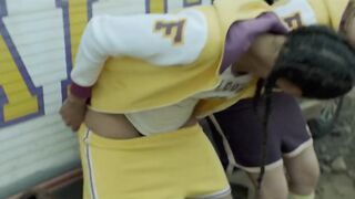 Camille Razat, Margot Dufrene, sexy actress - Girls with Balls (2018) Censored naked video