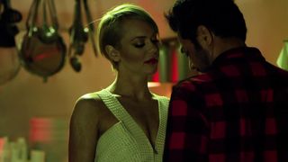 Amanda Barton, Tonya Kay – Amityville Terror (2016) celebs topless scene