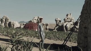 Amanda Collin - Raised by Wolves s01e04 (2020) sexy topless scenes