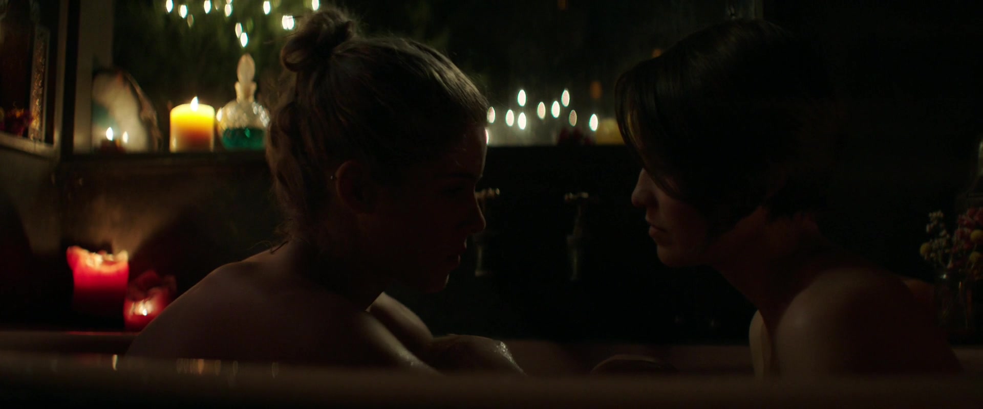 Emily Bett Rickards, Jana Winternitz, Aschleigh Jensen - Funny Story (2018)  celebs hot movie scene