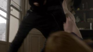 Isabelle Huppert, and other - Elle (2016) celebrity hot movie scene