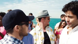 Christine Donlon, Nina Agdal, Emmanuelle Chriqui, and other - Entourage (2015) celeb hot scene